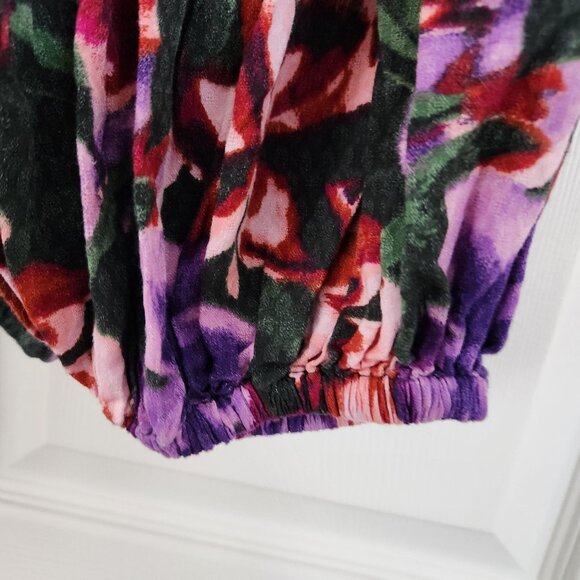 Terra & Sky Women Plus Size Top, Balloon Sleeve Slip on Flowy Top Size 4X Purple - Picture 4 of 7